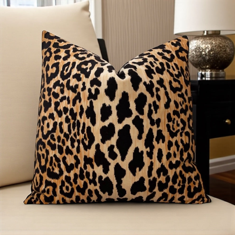 Leopard Velvet Pillow Cover