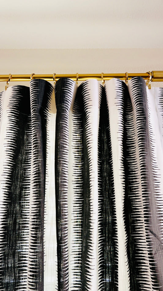 Jiri Black and White Curtains