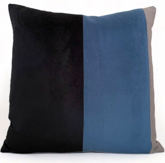 Navy Blue Velvet Throw Pillow Cover