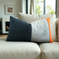 Midnight Blue Velvet Lumbar Throw Pillow Cover