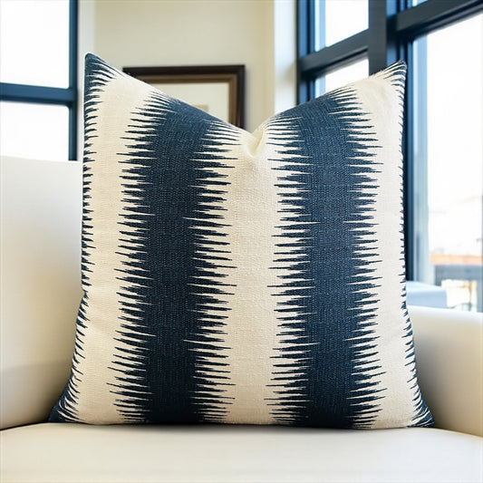 SALE ~ Jiri Navy Stripe Pillow Cover