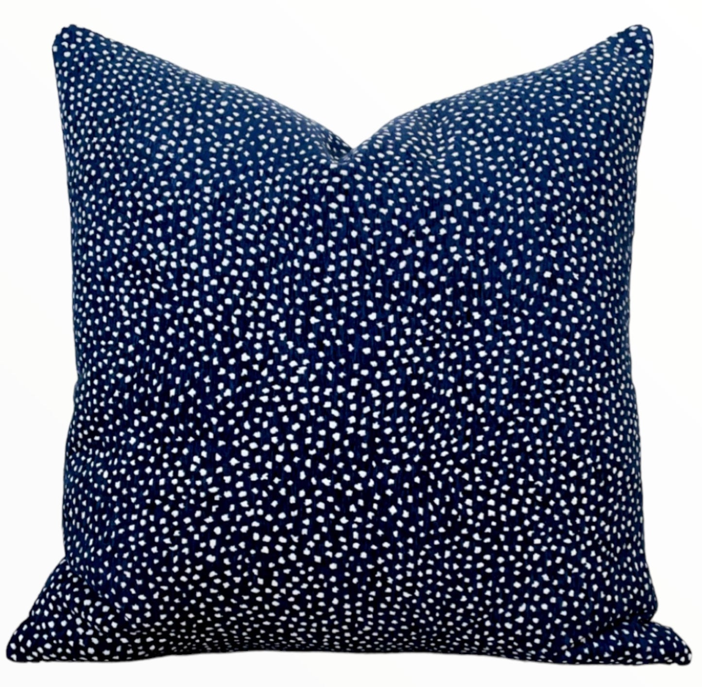 Blue and White Dot Pillow Cover